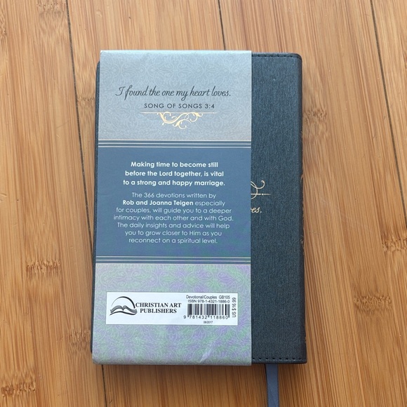 Gray and Gold Devotional Book for Couples - Picture 2 of 3